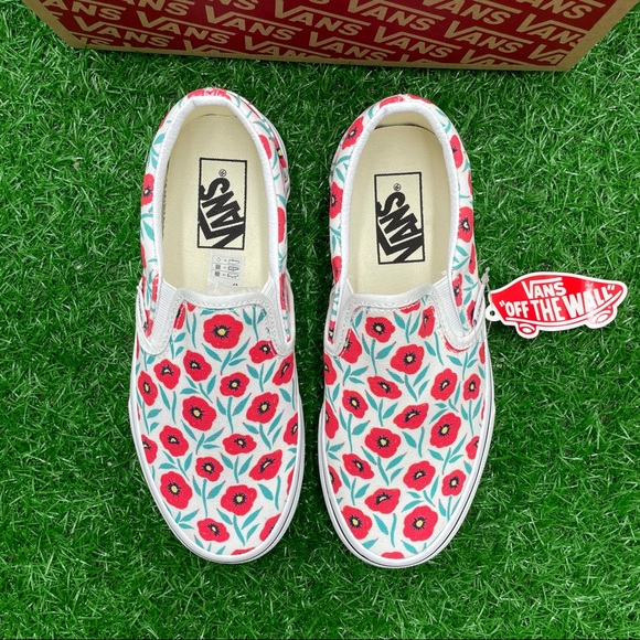 Vans Classic Slip On Flowers True White - Picture 2 of 7